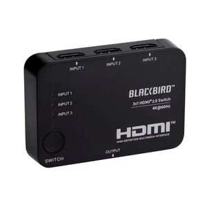 Monoprice Blackbird 4K 3x1 HDMI 2.0 Switch 60Hz HDR HDCP 2.2 #15262